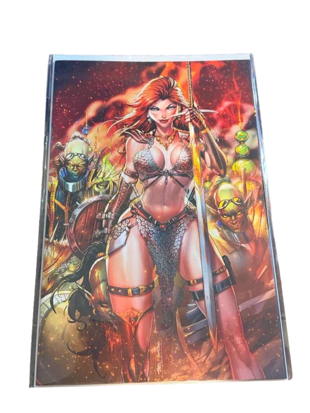 Red Sonja She-Devil With A Sword Jamie Tyndall Virgin Variant Cover